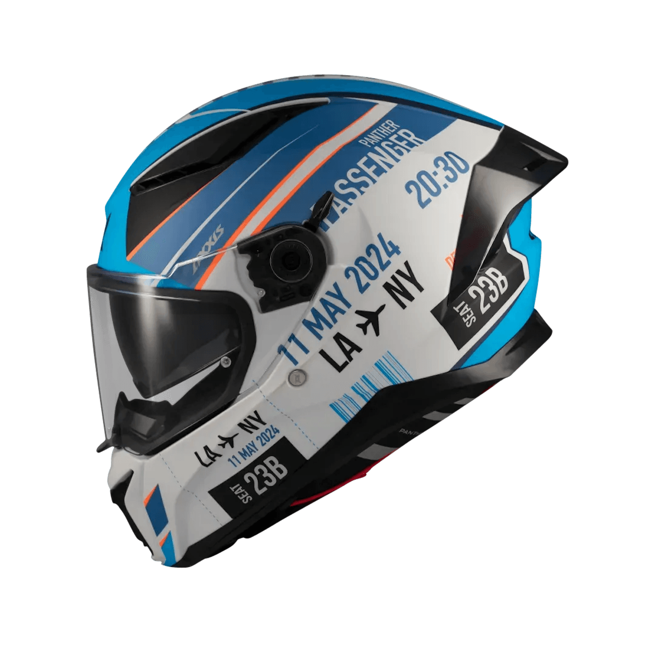 AXXIS Panther SV Passenger A7 Matt Motorcycle Helmet