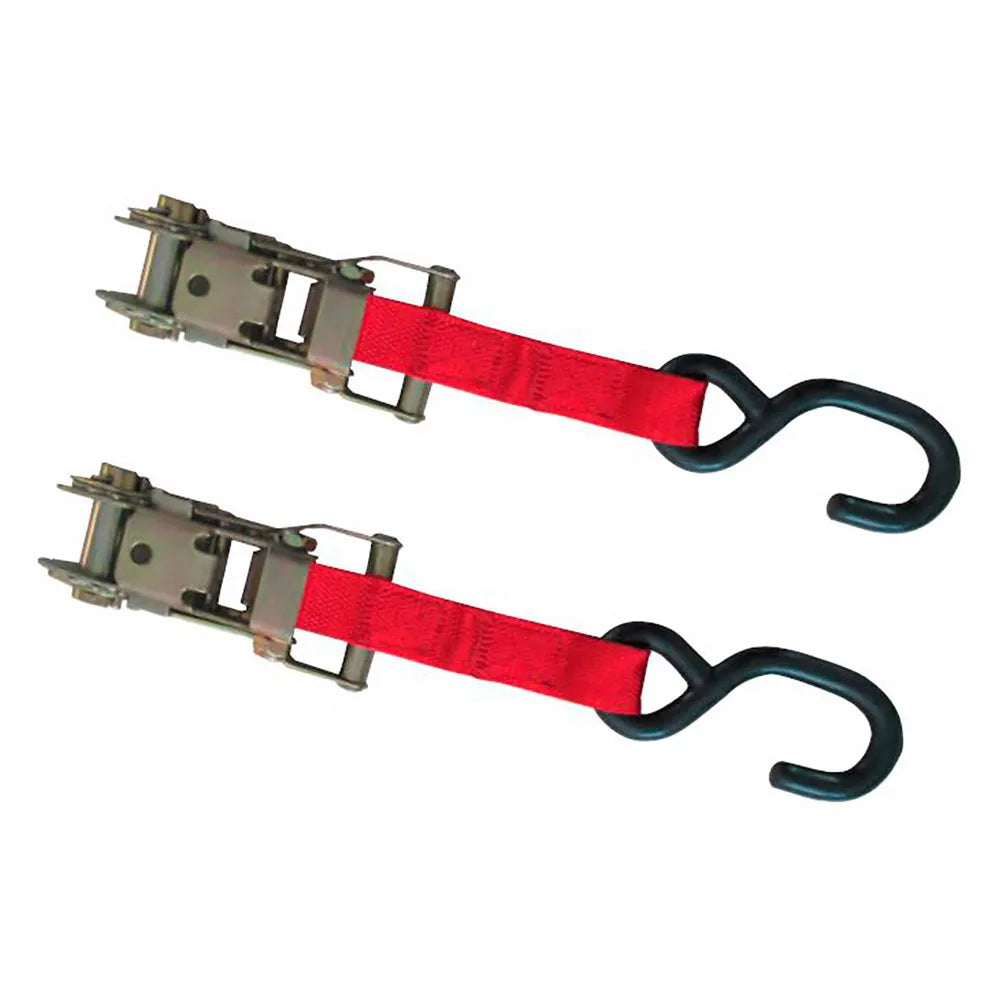 BCR Strong Ratchet Tie-Down Strap 2-Pack for Motorcycles