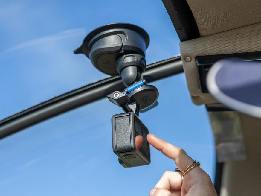 Quad Lock to Action Camera Adaptor, rear view