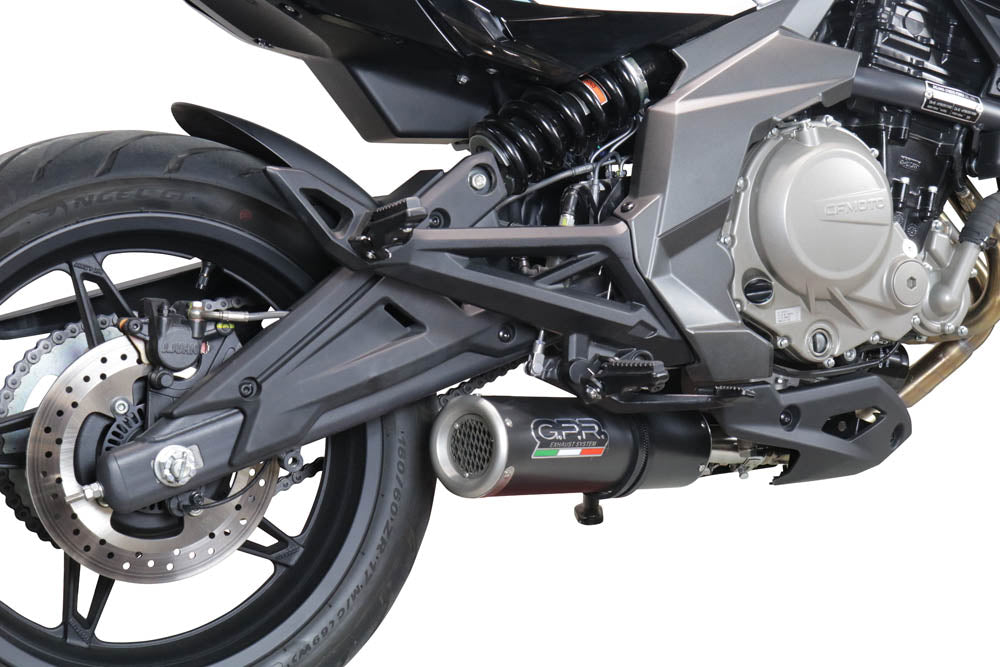 GPR M3 Black Titanium Exhaust – Cf Moto 400 NK 2019/2020 e4 2019/2020 – image 8