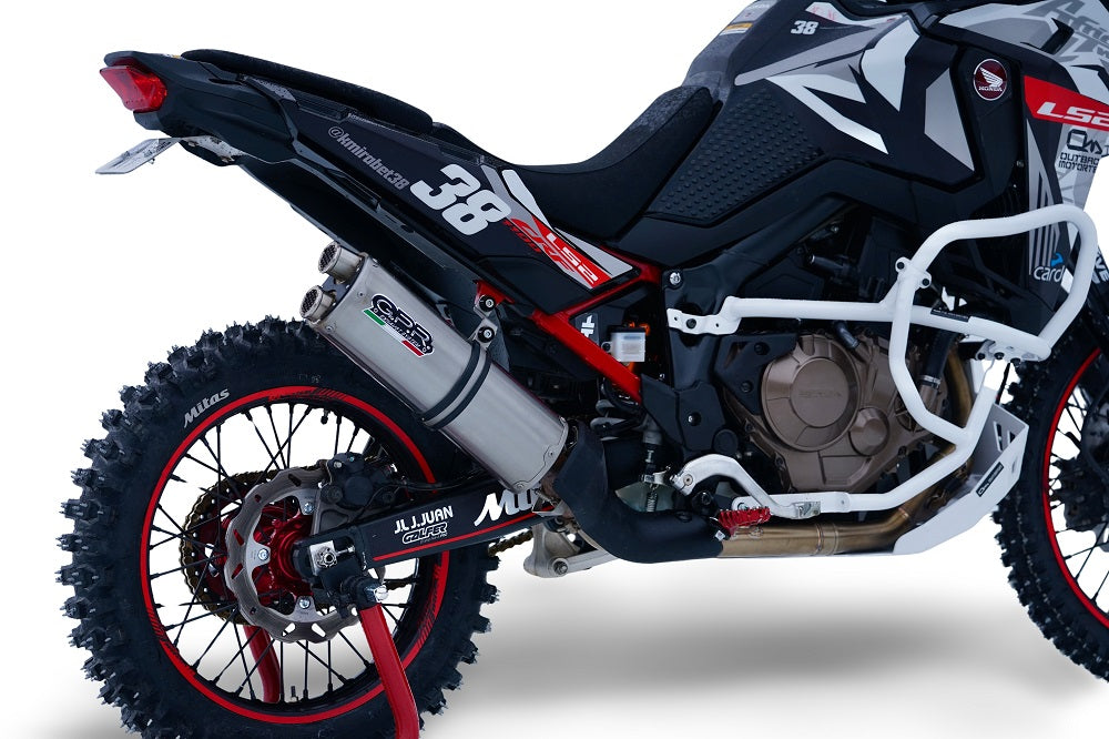 GPR Dual Inox Exhaust – Honda Crf 1100 L Africa Twin 2020/2024 e5 2020/2024 – image 5