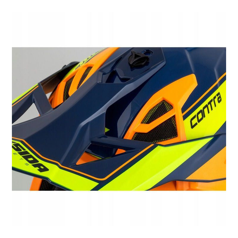 Cassida Cross Pro II Motocross Helmet Yellow Fluo/Orange/Blue