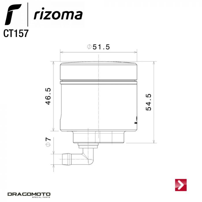 Rizoma - Front Brake Fluid Reservoir