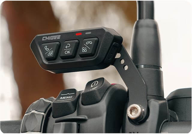 Chigee Pro Remote Control Black, rear view