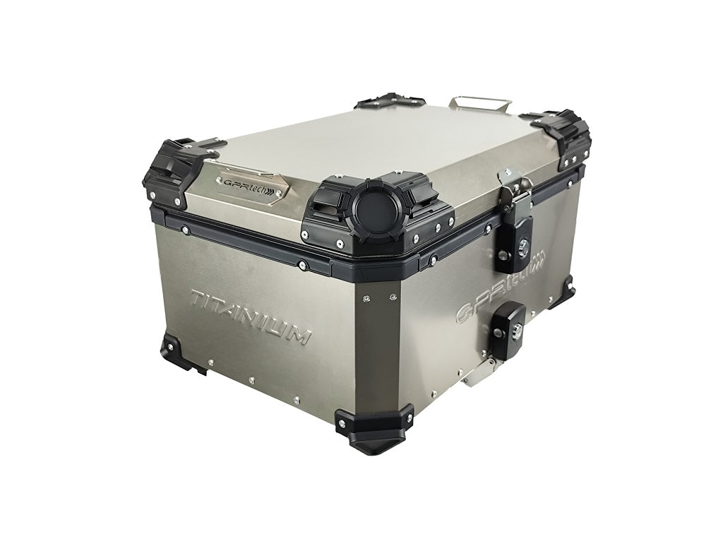 GPR TECH TOP CASE ALPI-TECH 55 LT TITANIUM – Premium Aluminum Motorcycle Top Case – image 2