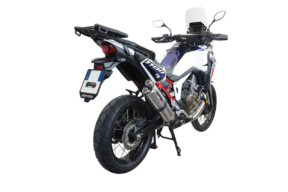 GPR Dual Inox Exhaust – Honda Crf 1000 L Africa Twin 2018/2020 e4 2018/2020 – image 5