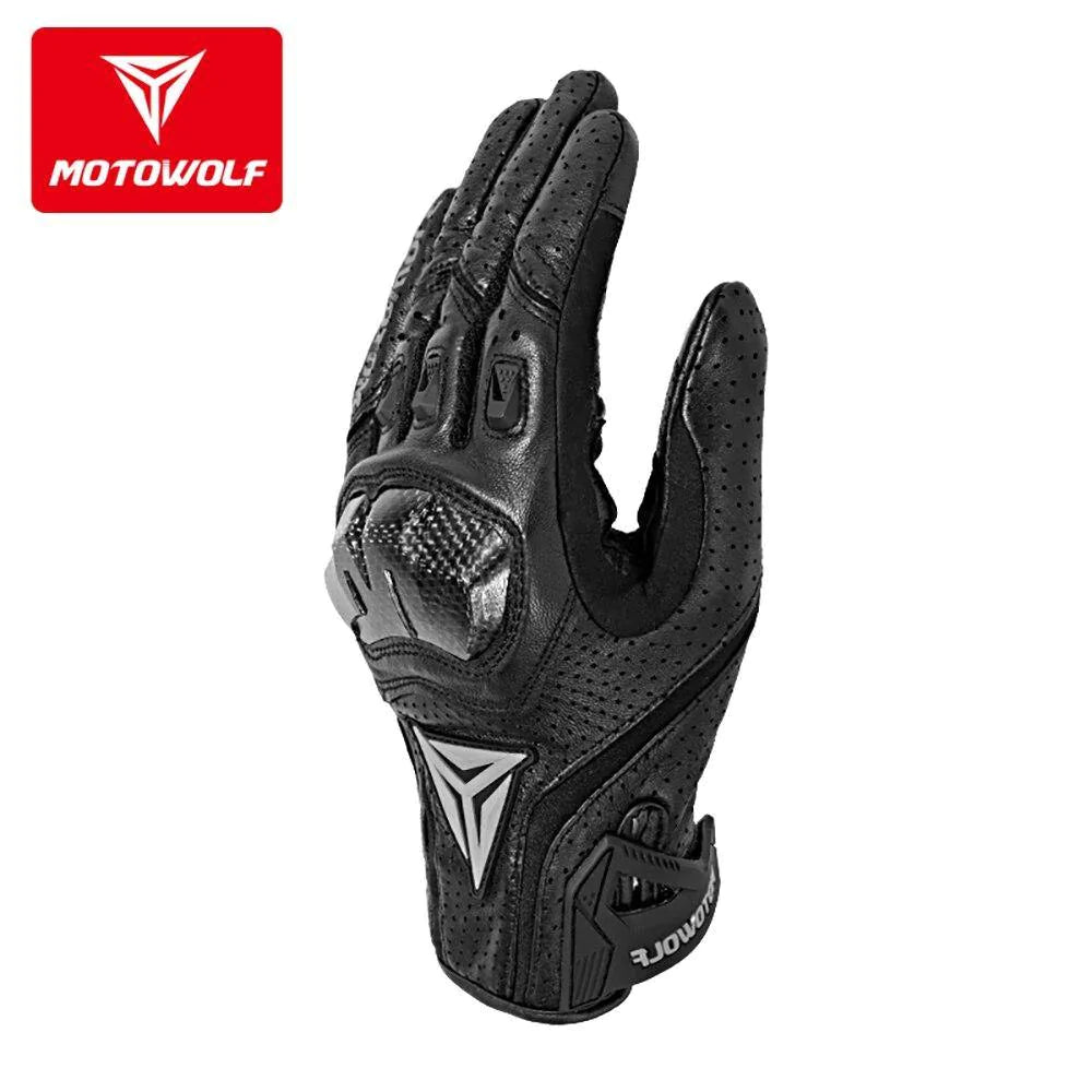 MOTOWOLF “THUNDER” CARBON GLOVES