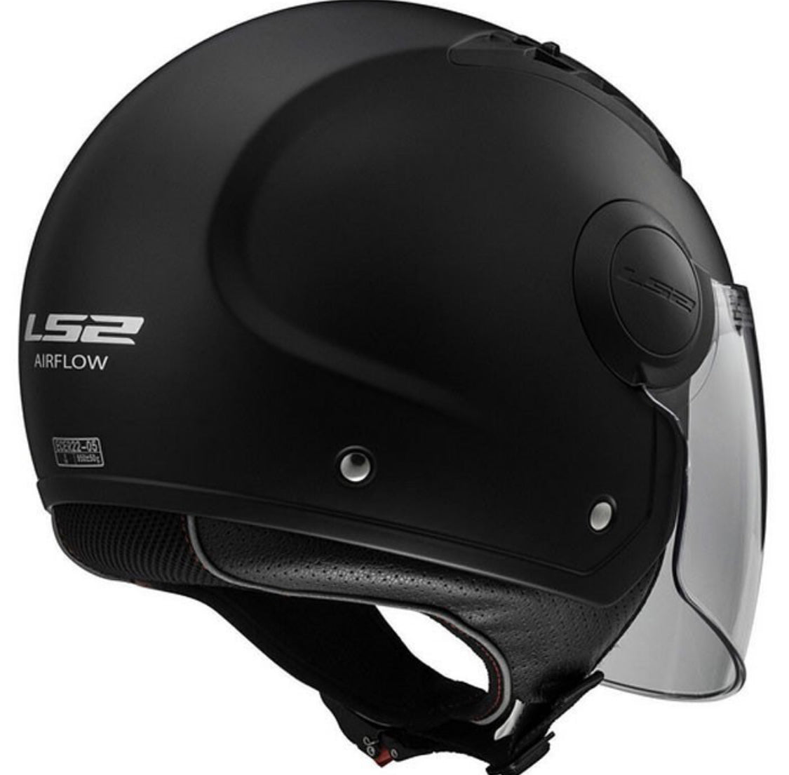 LS2 OF569 AIRFLOW MATTE BLACK LONG