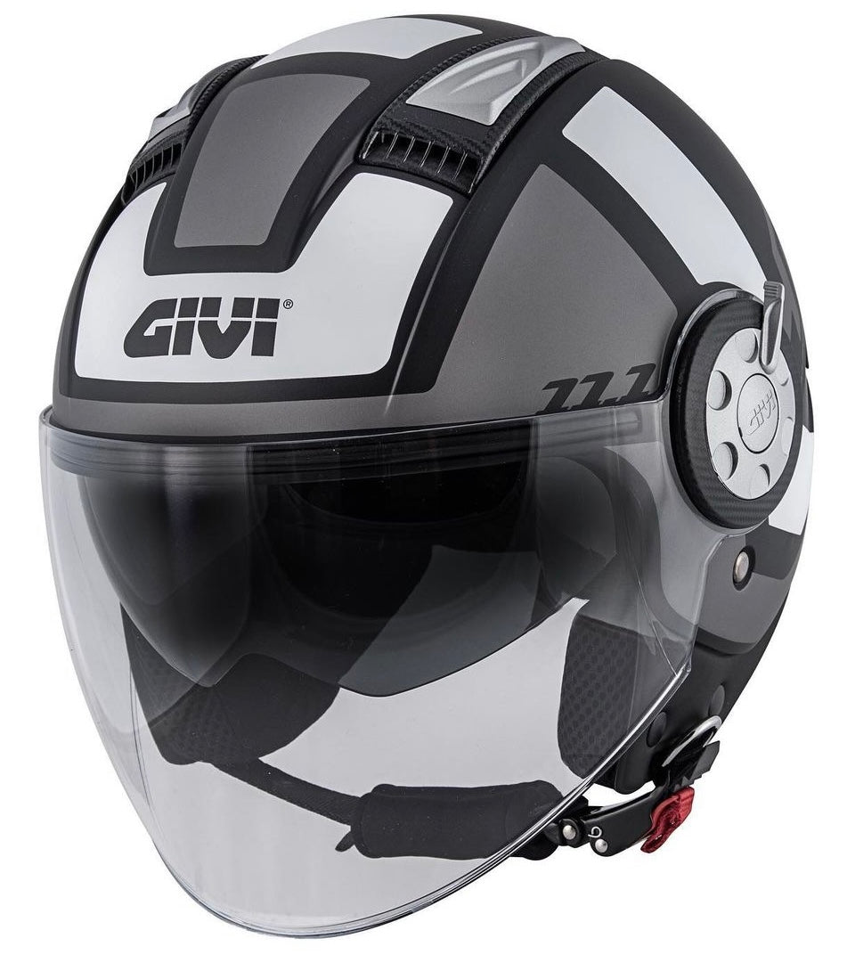 GIVI 11.1 JET MATT BLACK TITANIUM/WHITE