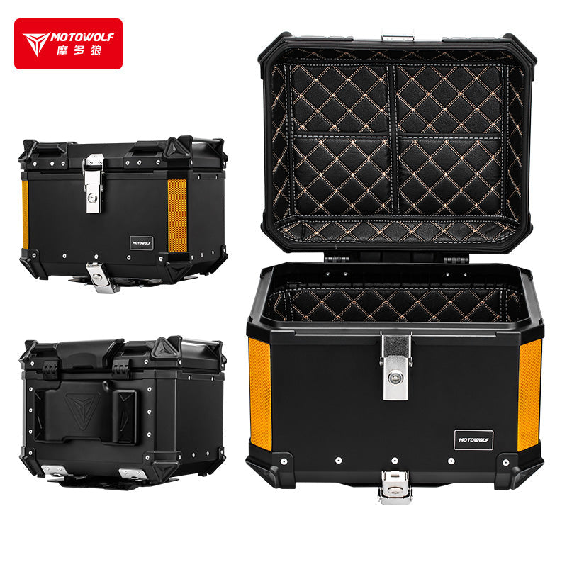 BLACK ALUMINUM TOPCASE 45L