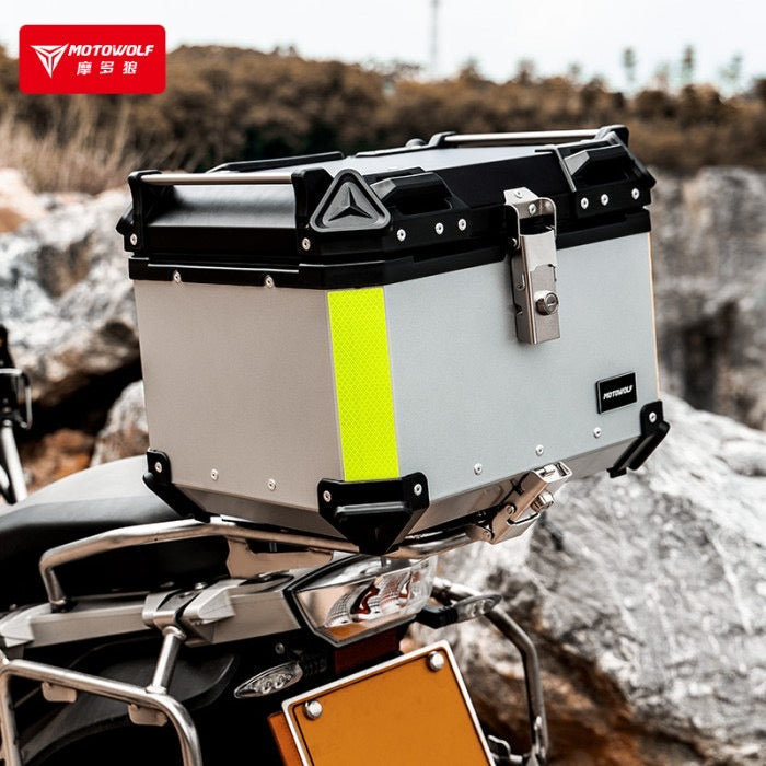 SILVER ALUMINUM TOPCASE 45L