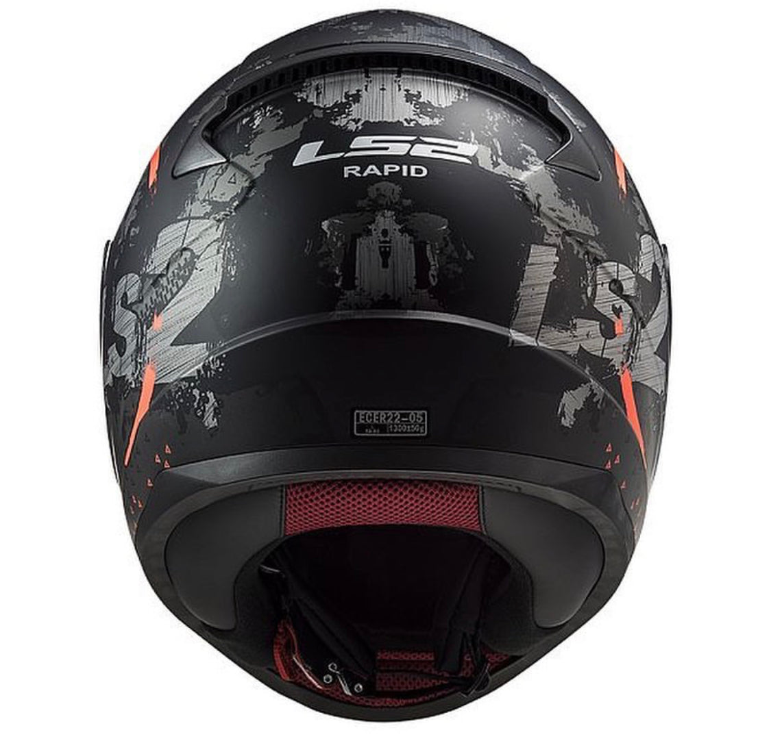 LS2 FF353 RAPID CIRCLE TITANIUM FLUO ORANGE
