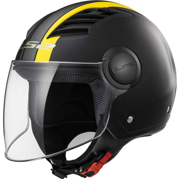 LS2 OF569 AIRFLOW METROPOLIS MATTE BLACK YELLOW