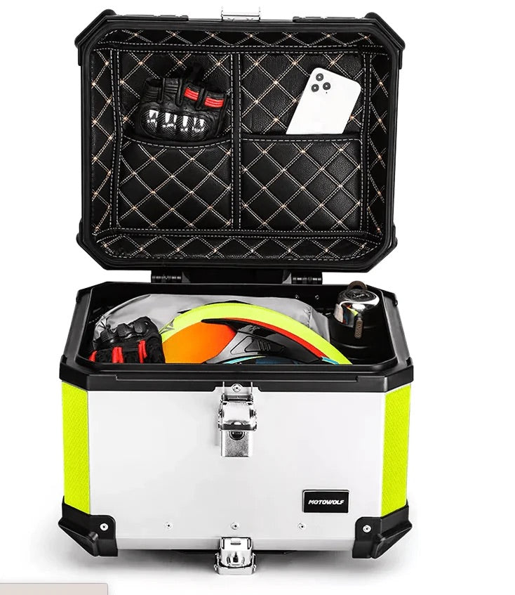 SILVER ALUMINUM TOPCASE 45L