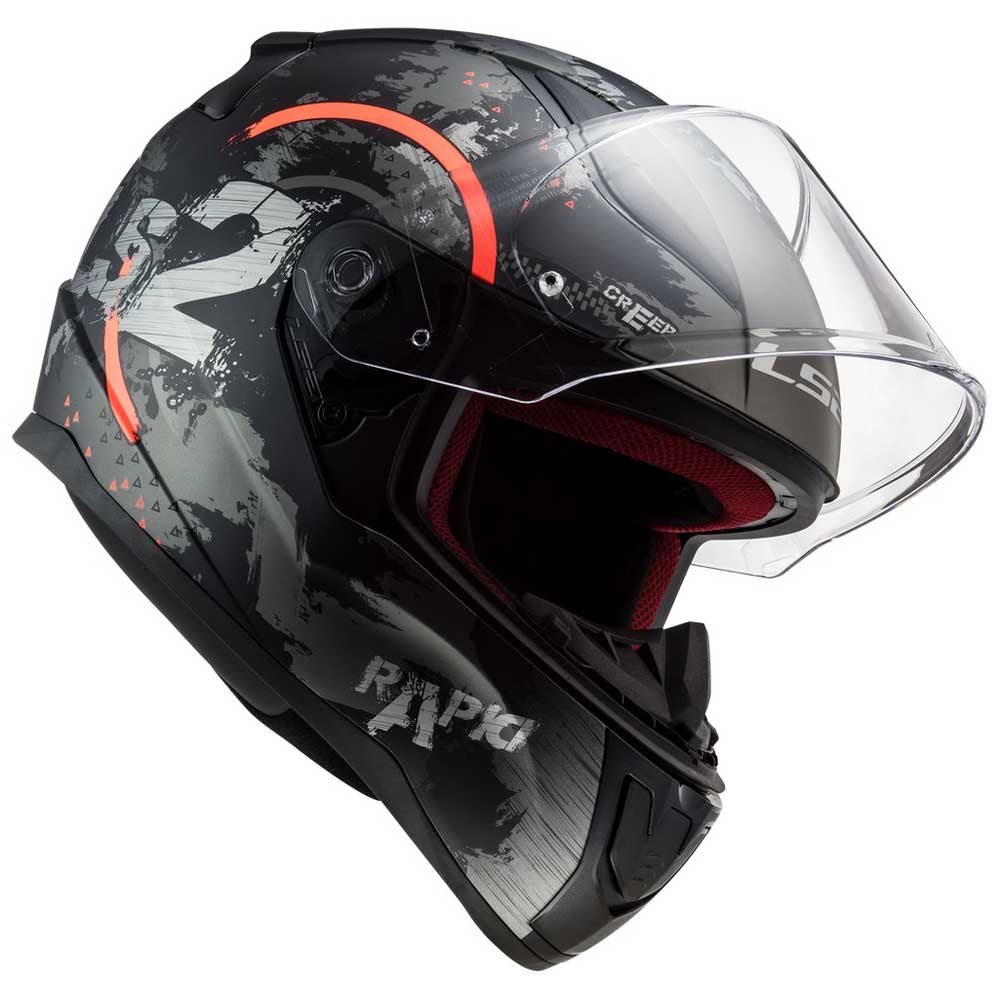 LS2 FF353 RAPID CIRCLE TITANIUM FLUO ORANGE