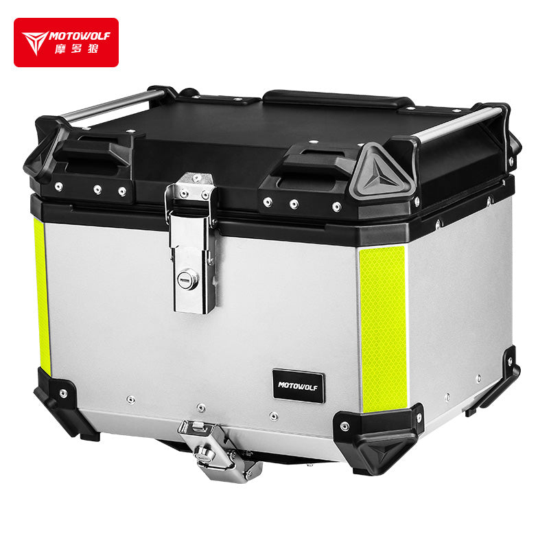 SILVER ALUMINUM TOPCASE 45L