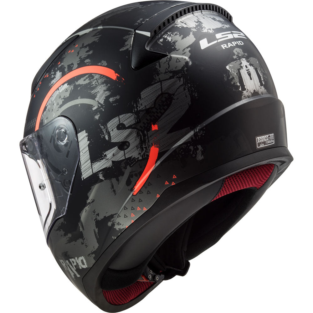 LS2 FF353 RAPID CIRCLE TITANIUM FLUO ORANGE