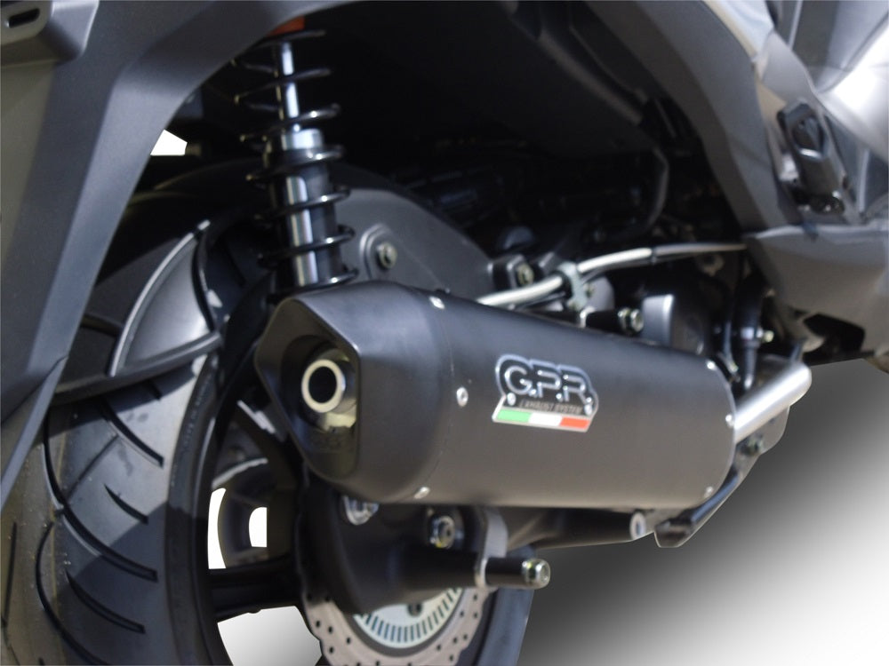 GPR Furore Nero Exhaust – Hyosung Comet 650 Gt-R 2004/2016 2004/2016 – image 5