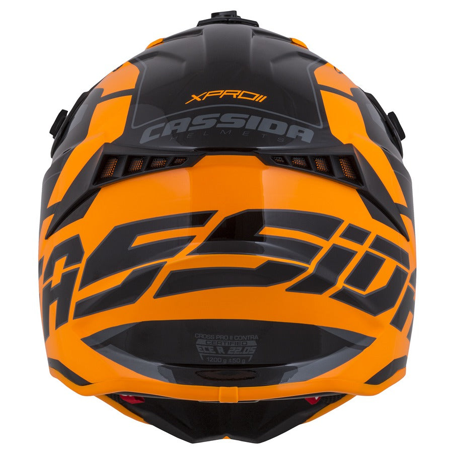 Cassida Cross Pro II Contra Motocross Helmet Orange/Black/Grey