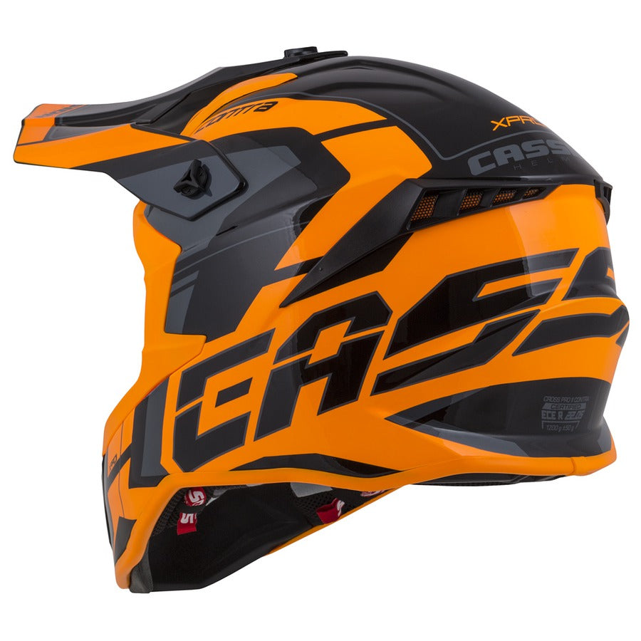 Cassida Cross Pro II Contra Motocross Helmet Orange/Black/Grey