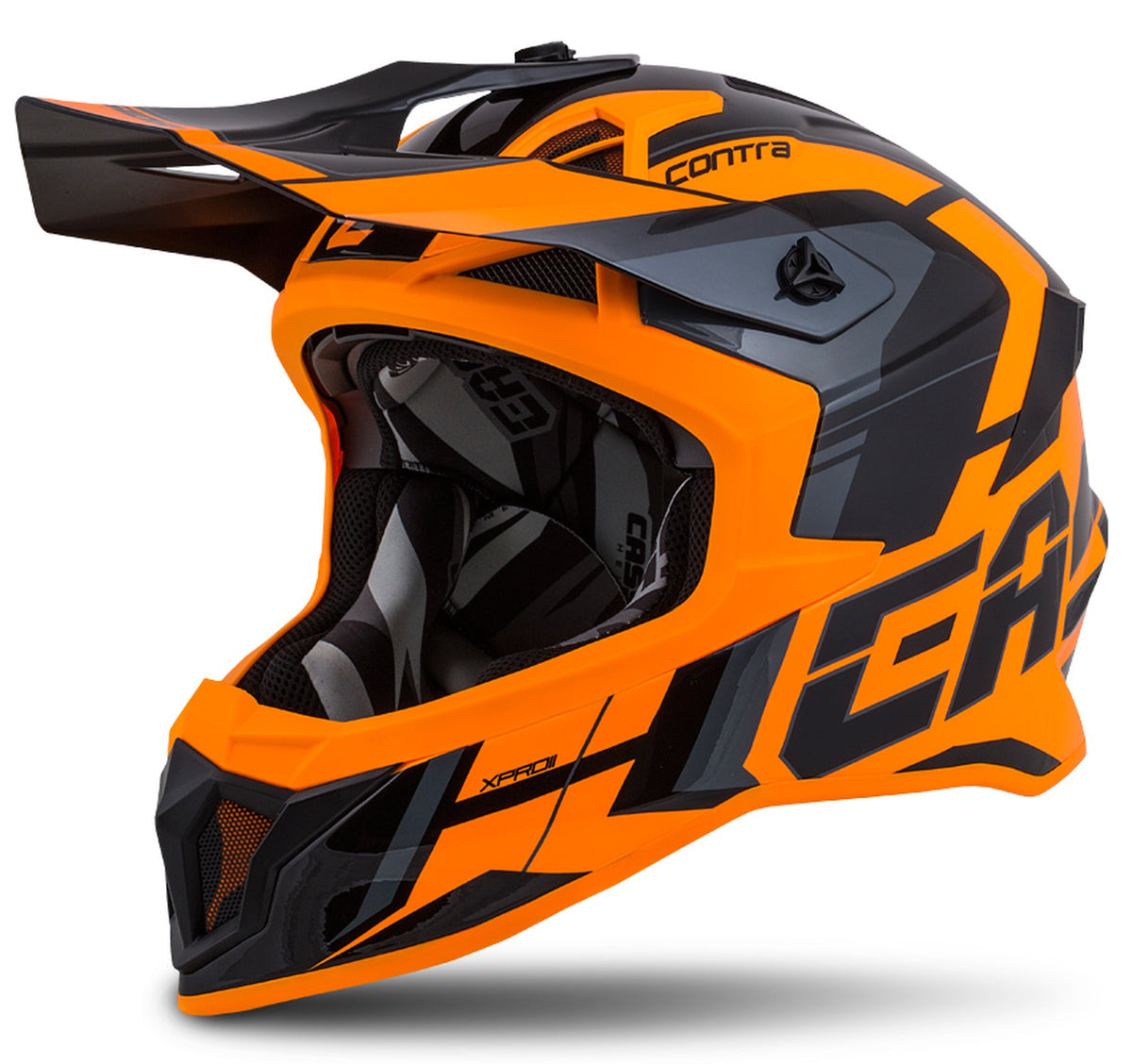 Cassida Cross Pro II Contra Motocross Helmet Orange/Black/Grey
