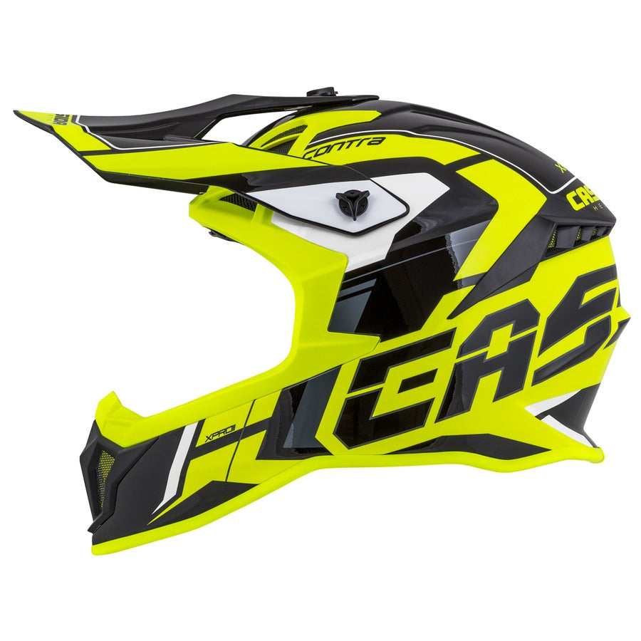 Cassida Cross Pro II Motocross Helmet Yellow Fluo/Black/Grey/White