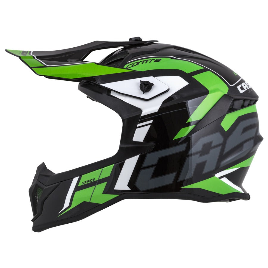 Cassida Cross Pro II Motocross Helmet Green Pearl/Grey/Black/White
