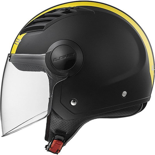 LS2 OF569 AIRFLOW METROPOLIS MATTE BLACK YELLOW