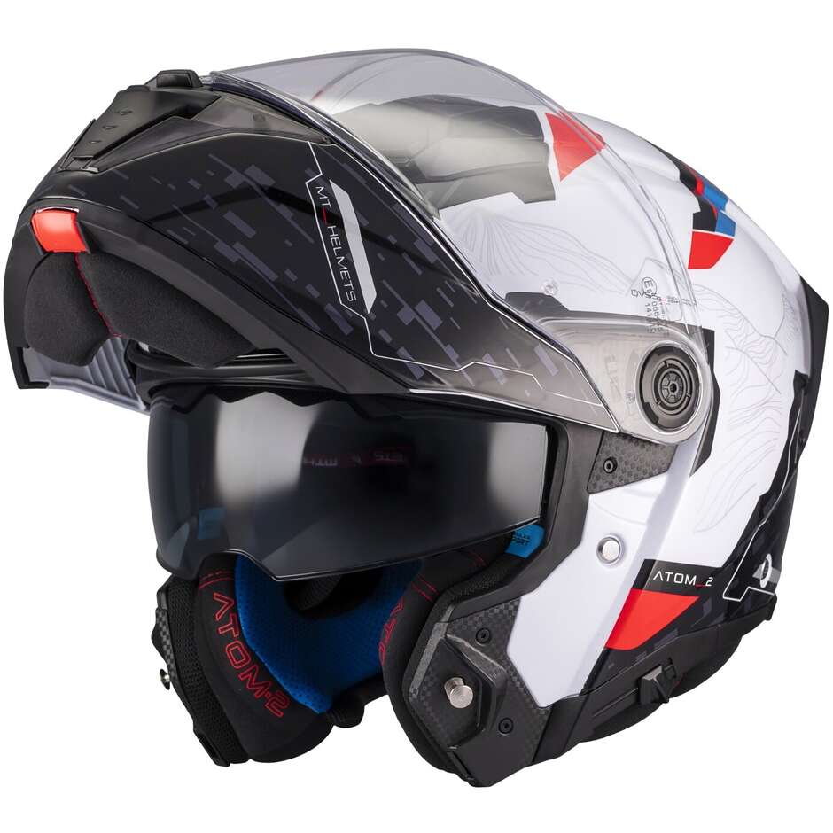 MT ATOME 2 SV HIGHLANDS GLOSSY WHIT BLUE RED