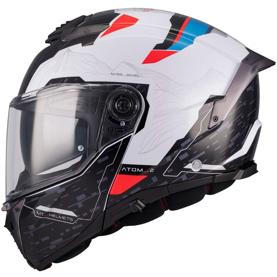 MT ATOME 2 SV HIGHLANDS GLOSSY WHIT BLUE RED