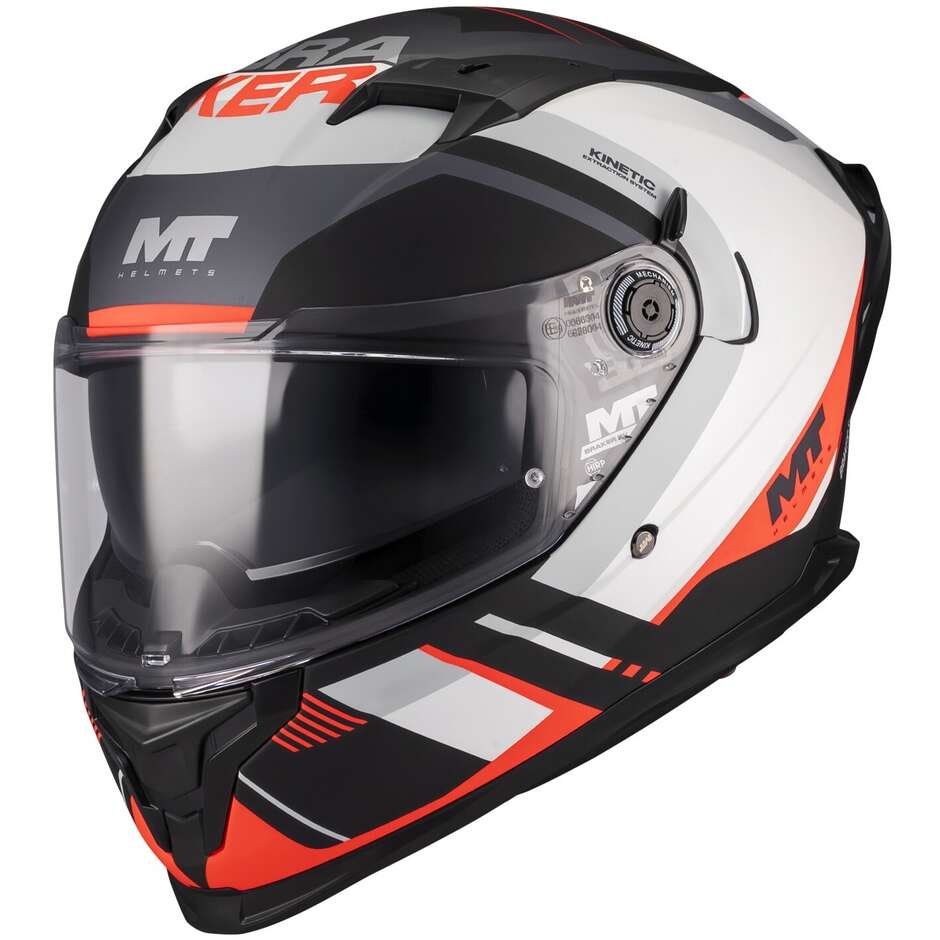 MT BRAKER SV MATTE WHITE RED BLACK