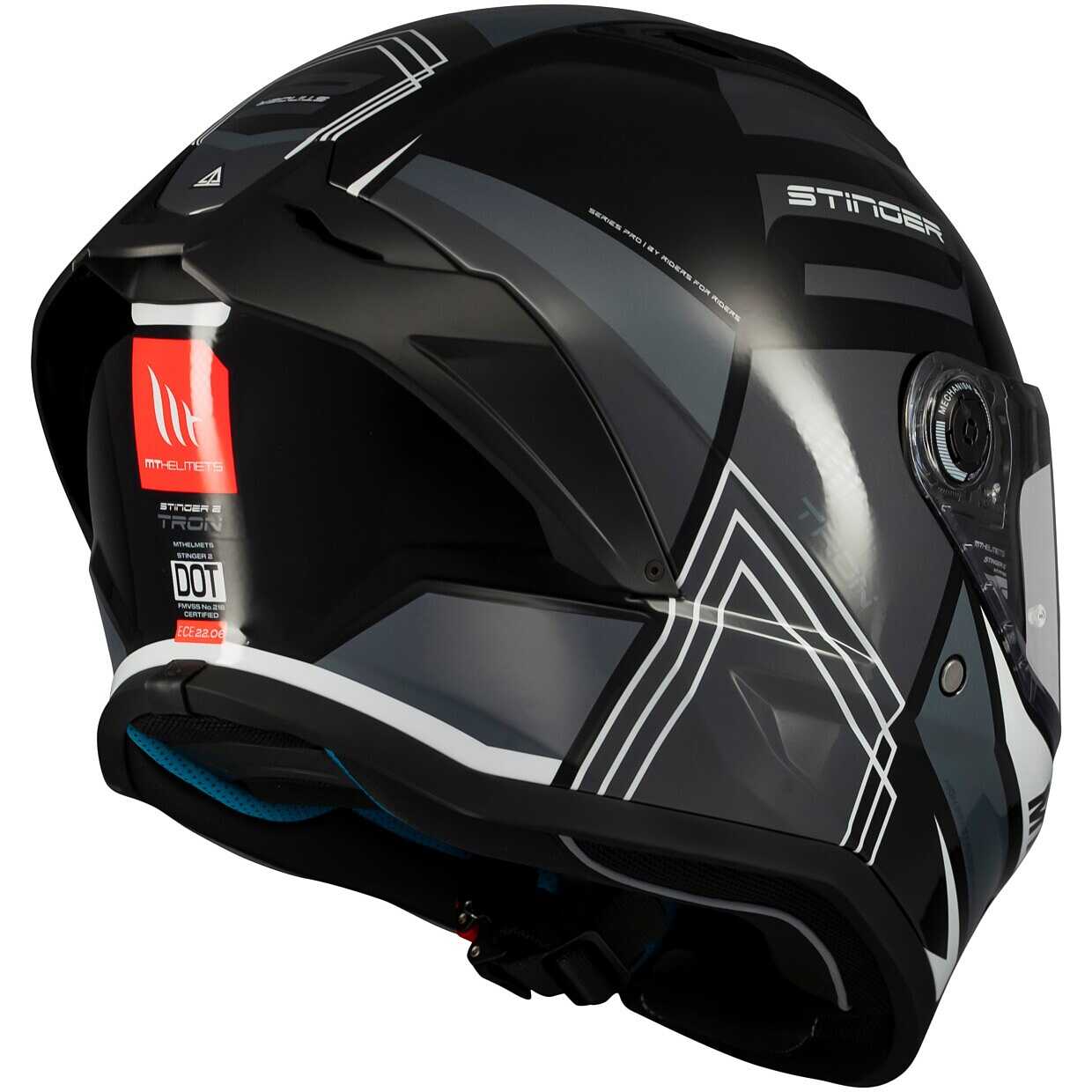 MT STINGER 2 TRON GLOSSY GREY BLACK