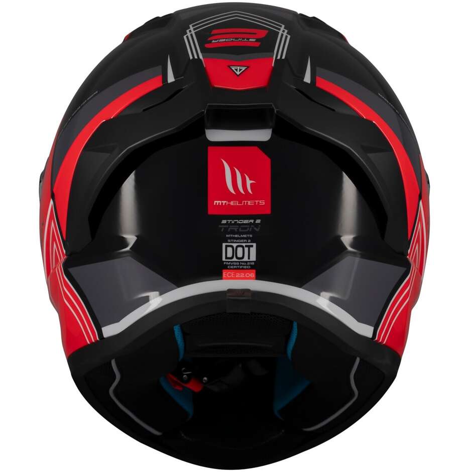 MT STINGER 2 TRON GLOSSY RED BLACK