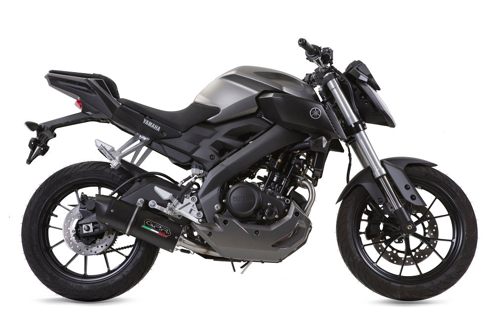 GPR Furore Nero Exhaust – Yamaha Mt 125 2017/2019 e4 2017/2019 – image 6