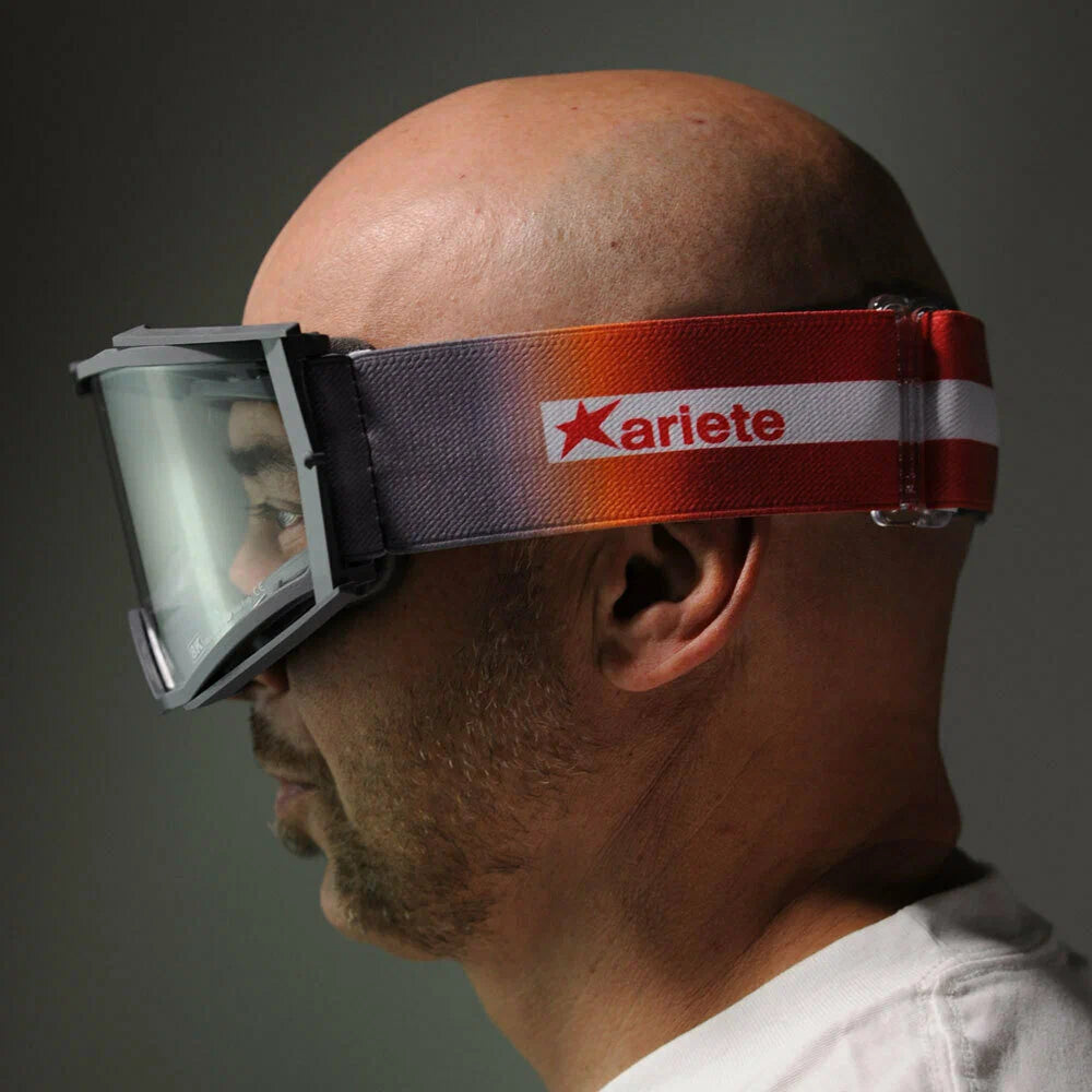 Ariete 8K MX Goggles Grey/Red, Clear Lens