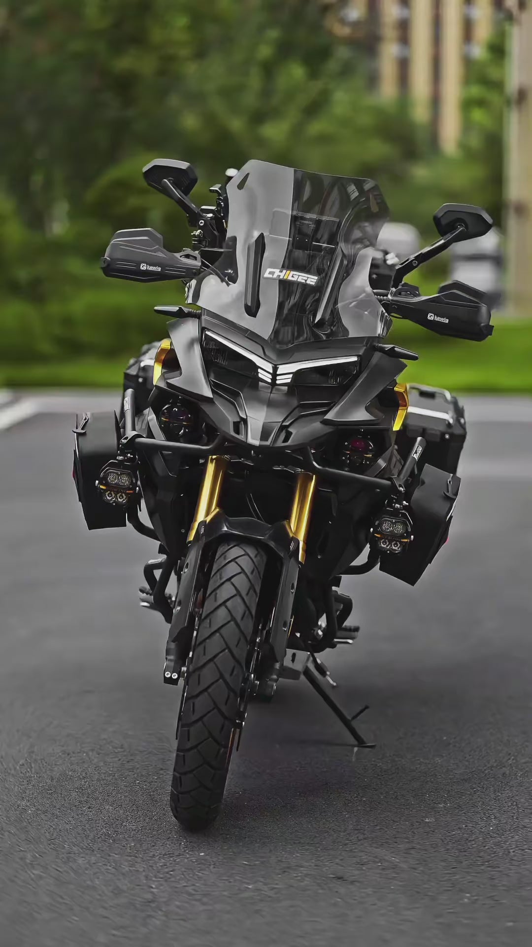 Load video: Future Eyes Galaxy U-2-Pairs Motorcycle Light Combo Kit (X80 + Z4 Set)