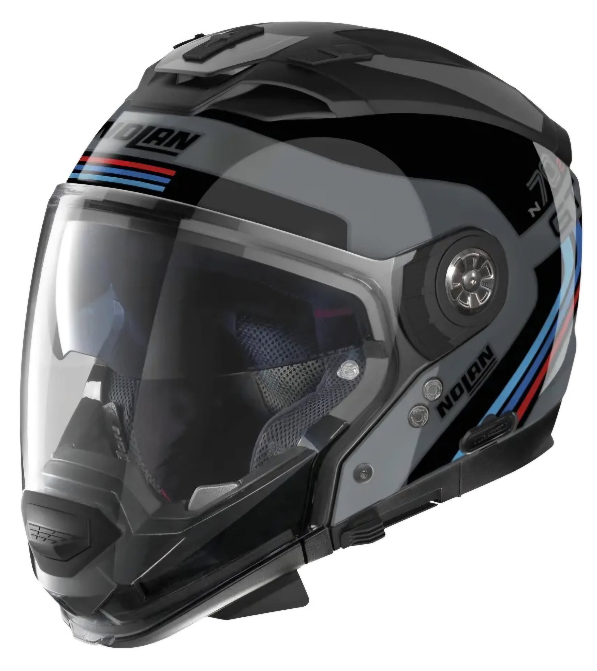 NOLAN N70-2 GT JETPACK SLATE GREY BLUE-RED