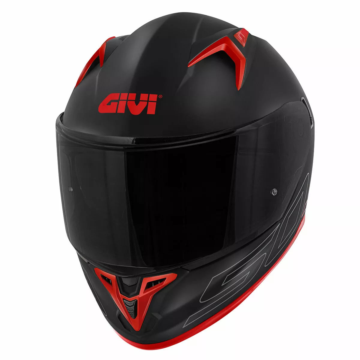 GIVI 50.9 SPORT BASIC BLACK/SILVER/RED