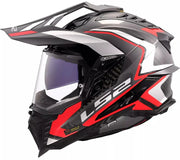 LS2 MX701 EXPLORER CARBON FRONTIER II 2 GLOSSY RED