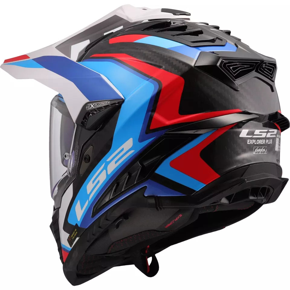 LS2 MX701 EXPLORER CARBON FRONTIER II 2 GLOSSY BLUE