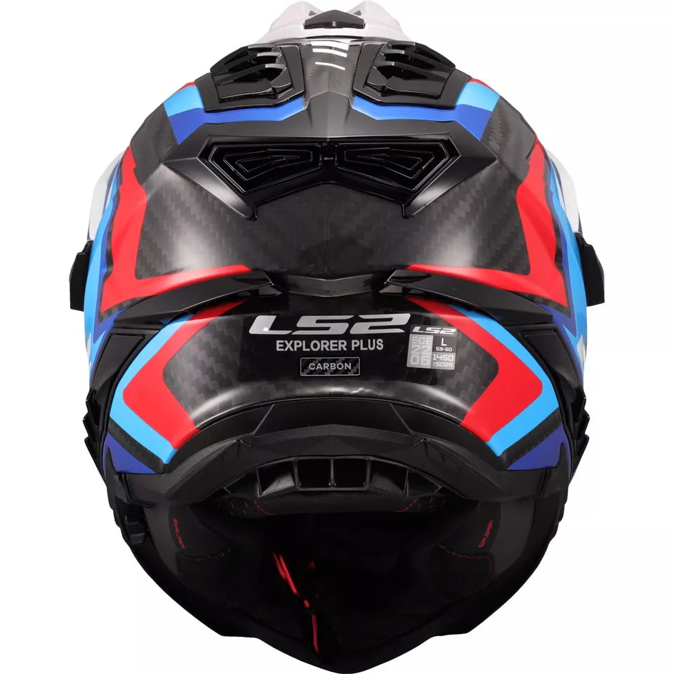 LS2 MX701 EXPLORER CARBON FRONTIER II 2 GLOSSY BLUE
