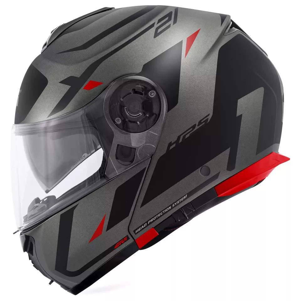 GIVI X21 EVO NUMBER MATTE TITANIUM/BLACK/RED