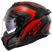 LS2 FF808 STREAM II 2 FURY GLOSSY BLACK RED