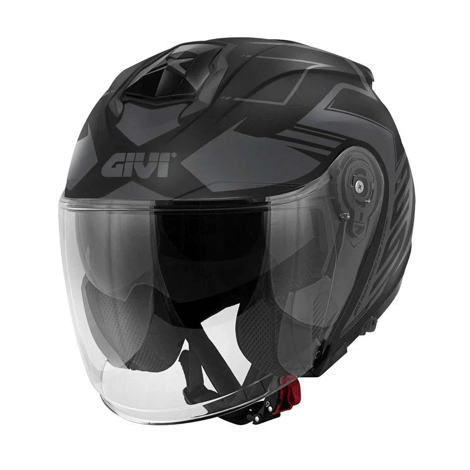 GIVI CASCO JET X25 TRACE MATTE BLACK/TITANIUM