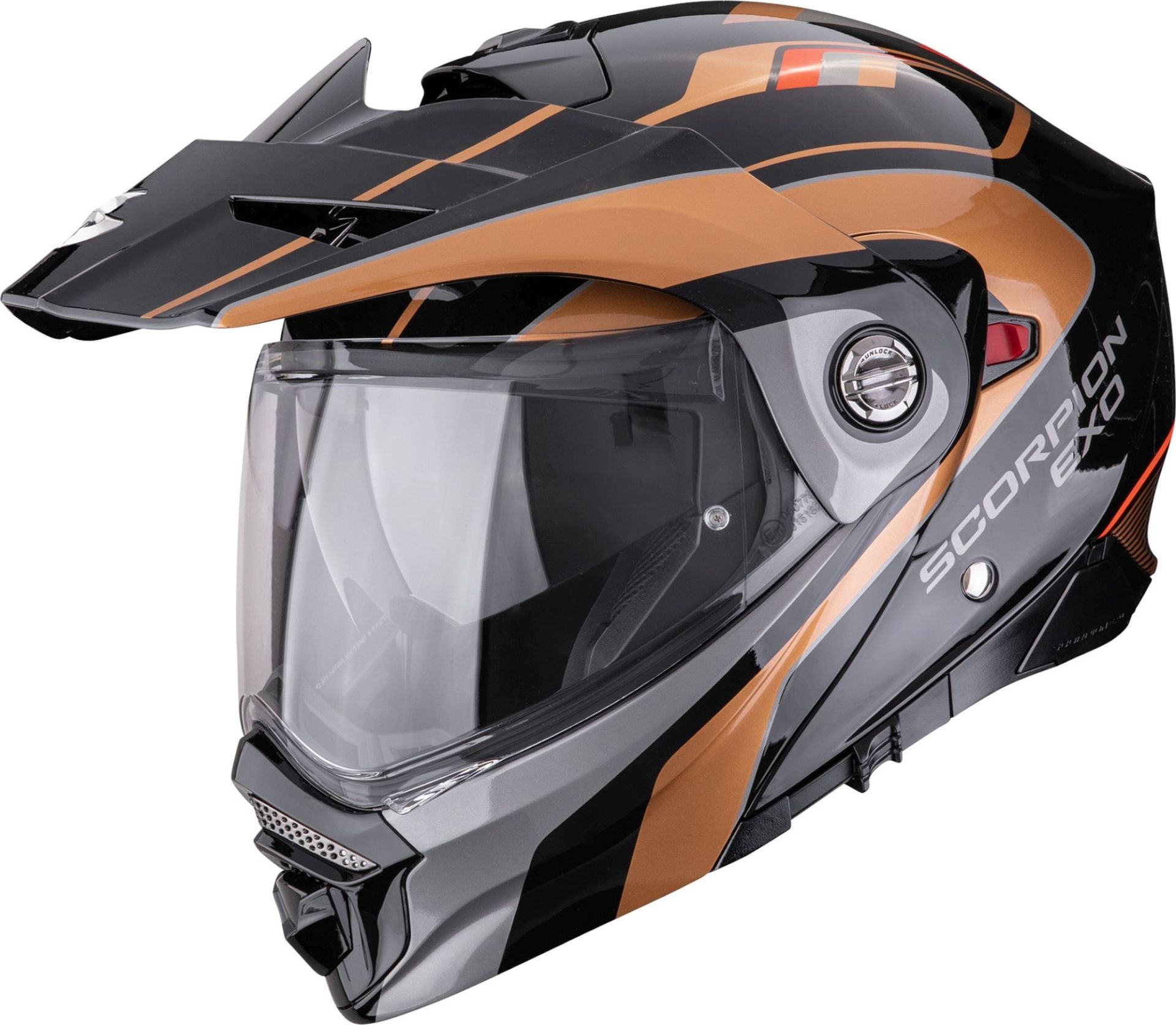 Scorpion ADX-2 KAMPS Black-Copper Helmet
