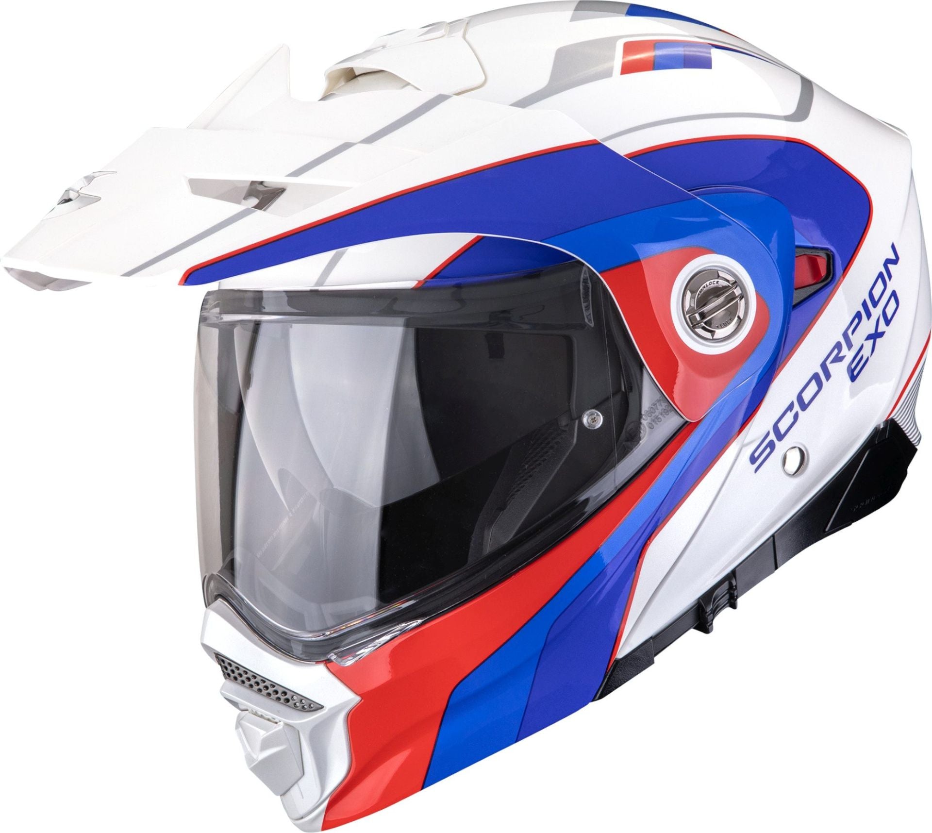 Scorpion ADX-2 KAMPS White-Red-Blue Helmet