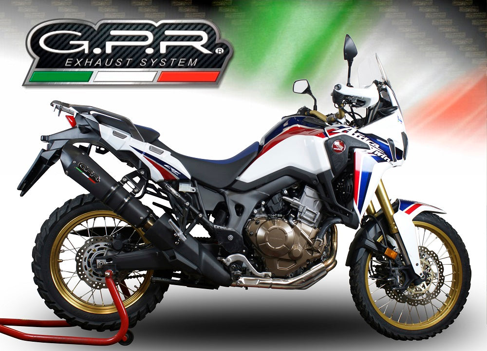 GPR New Grand Prix Evo Black Titanium Exhaust – Honda Crf 1000 L Africa Twin 2015/2017 e3 2015/2017 – image 4