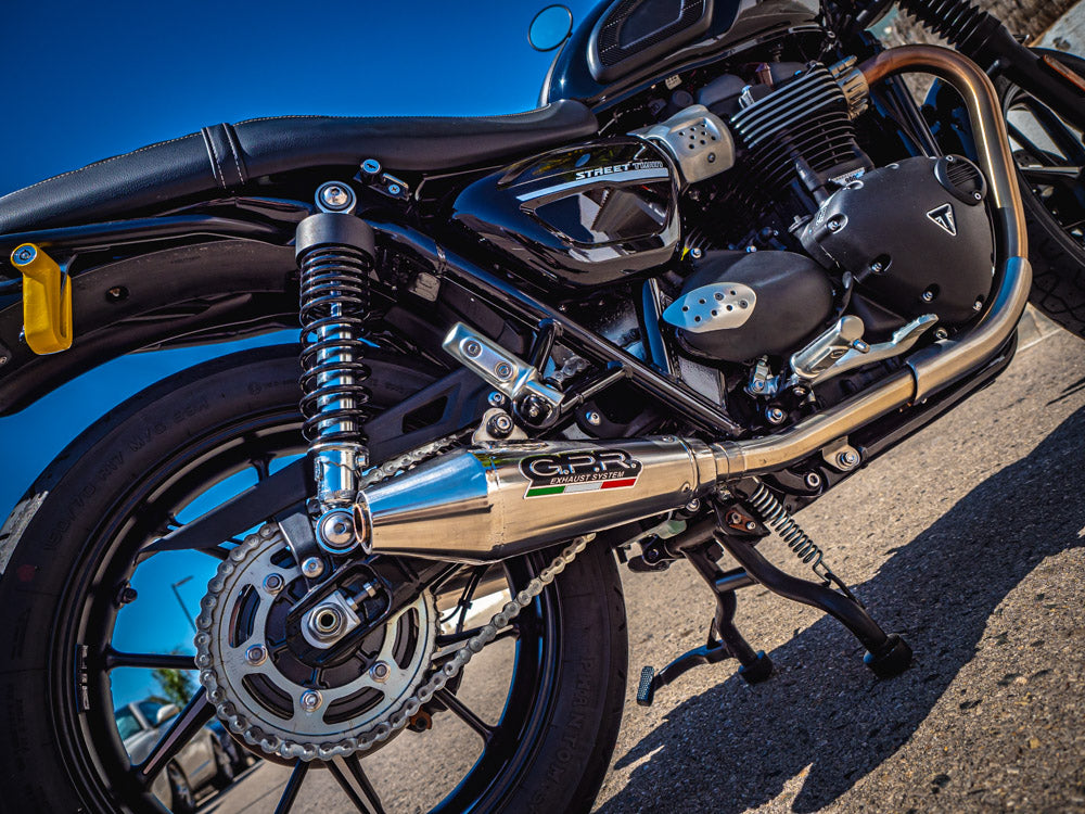 GPR Vintacone Exhaust – Triumph Street Twin 900 2020/2021 e4 2020/2021 – image 6