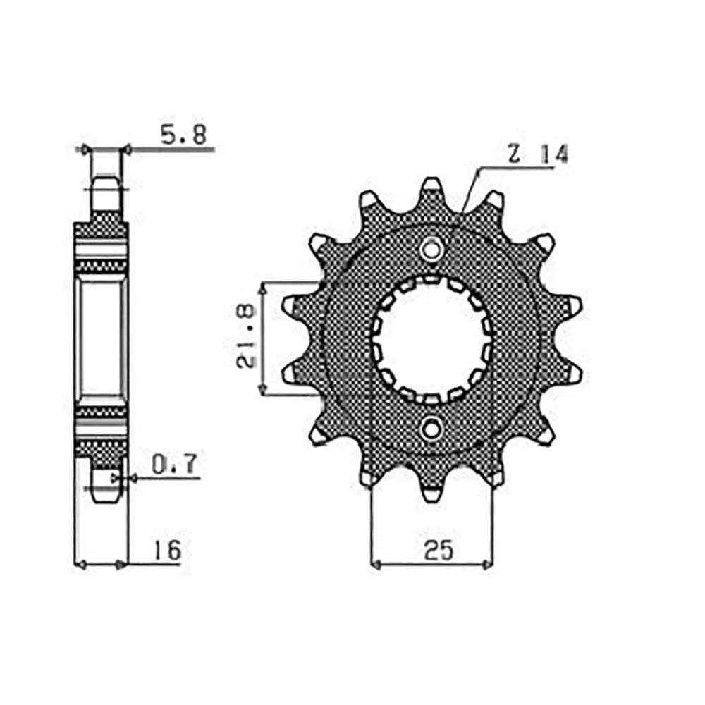 Sunstar Front Sprocket 520 15T 38015 - view 1
