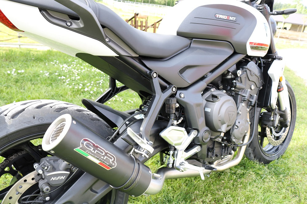 GPR M3 Black Titanium Exhaust – Triumph Trident 660 2021/2024 e5 2021/2024 – image 9